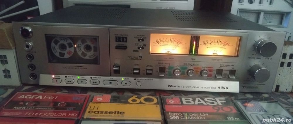 Deck AIWA AD-6700 Stereo 2-Head 2-FG Motor cassette deck