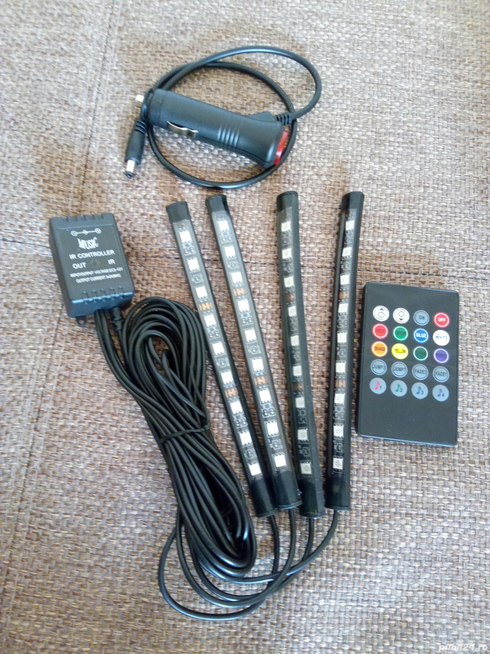 Benzi led multicolore cu telecomandă