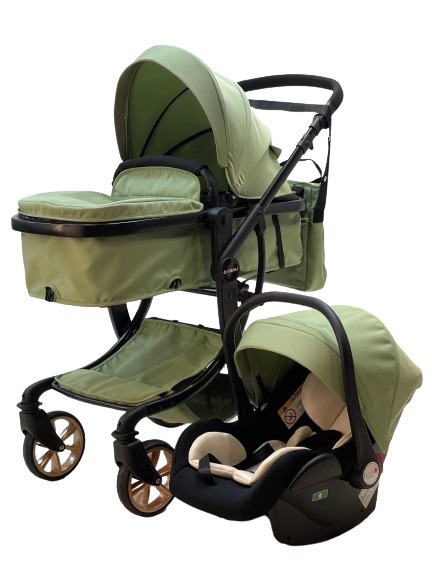 Carucior de copii 3 in 1 Visoli verde