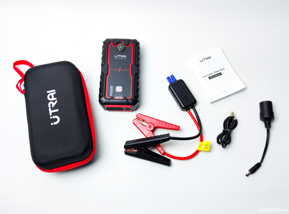  Starter auto Utrai/Jump starter auto/Robot de pornire auto 2000A