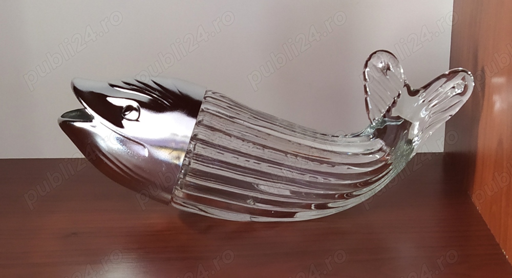 Recipient (dispenser) balenă din sticlă 'Nuss wal' fabricat in Germania