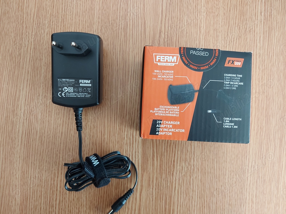 Incarcator pentru acumulatori 20V 2A sau 4A, adaptabil pentru MyProject