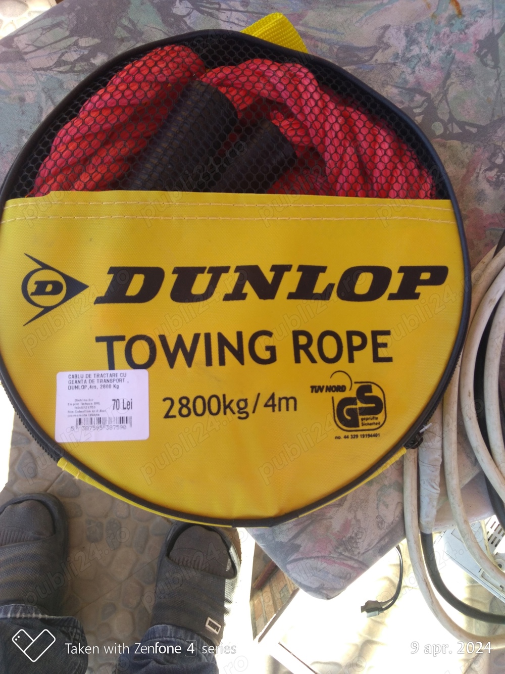 Funie tractare "dunlop"