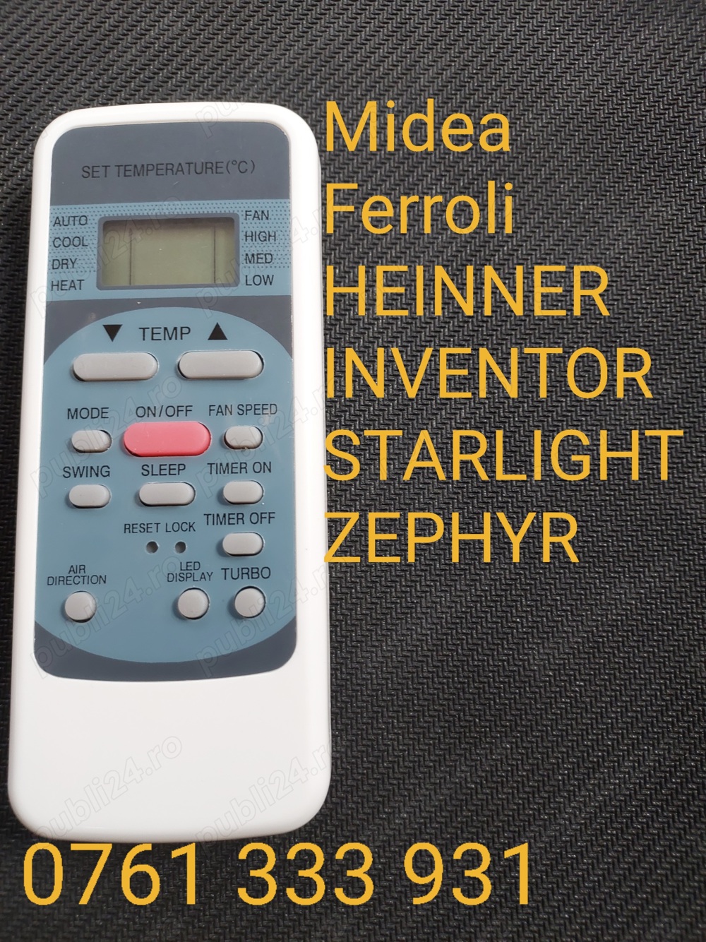 Telecomanda aer Midea ferroli heinner