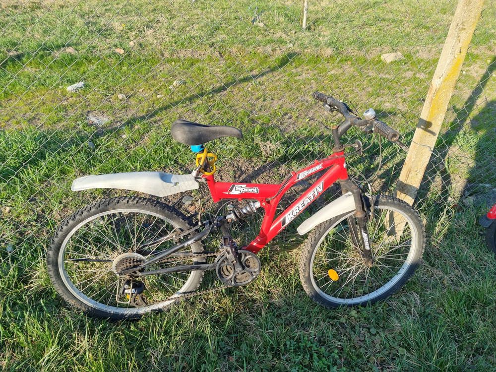 Vand bicicleta Kreativ Dinamik 20" rosie schimbatoare Shimano 7x3