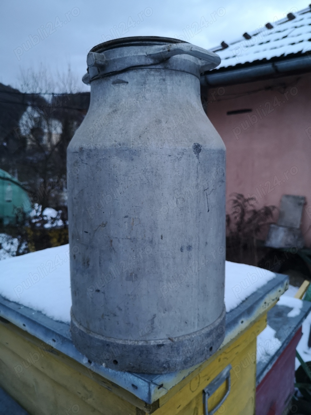 Vând bidoane de aluminiu tip pt lapte sau miere de albine