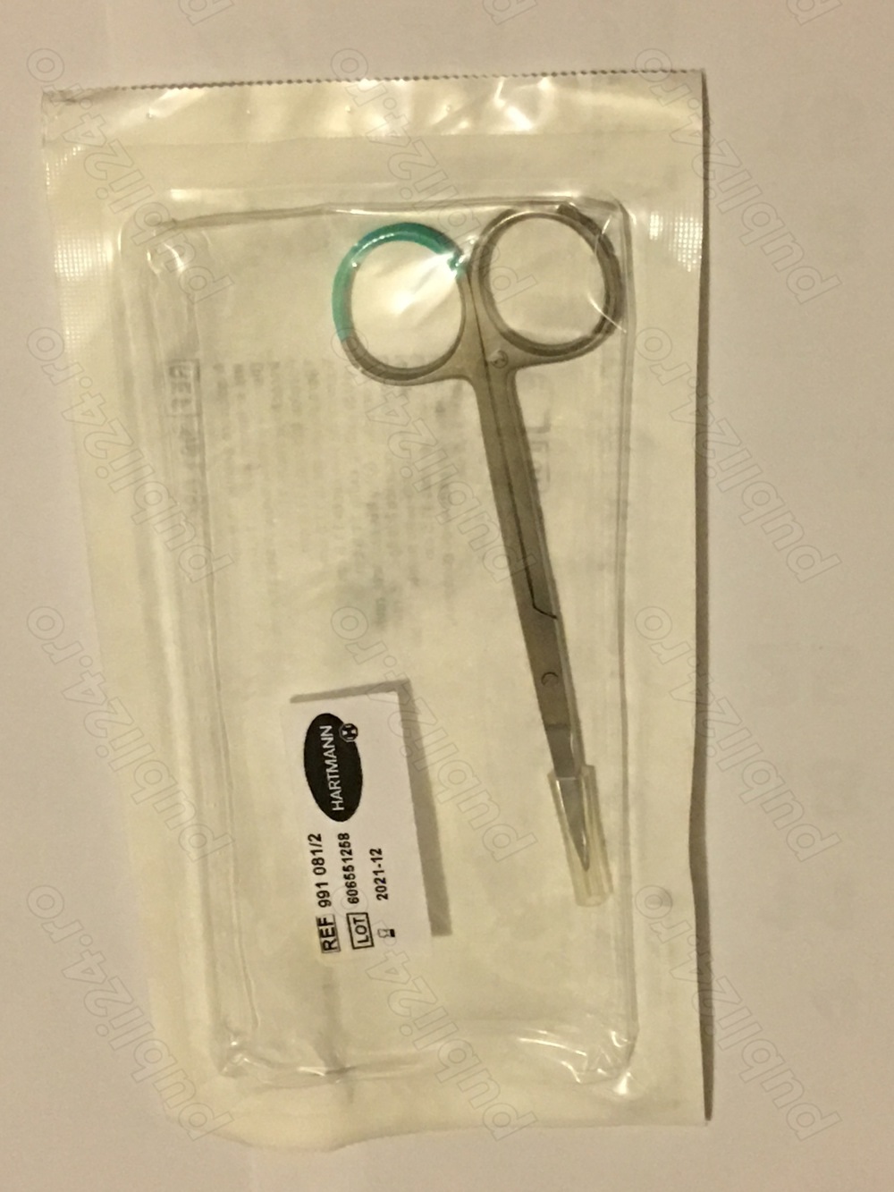 Forfecuță mică inox sterilă sigilată