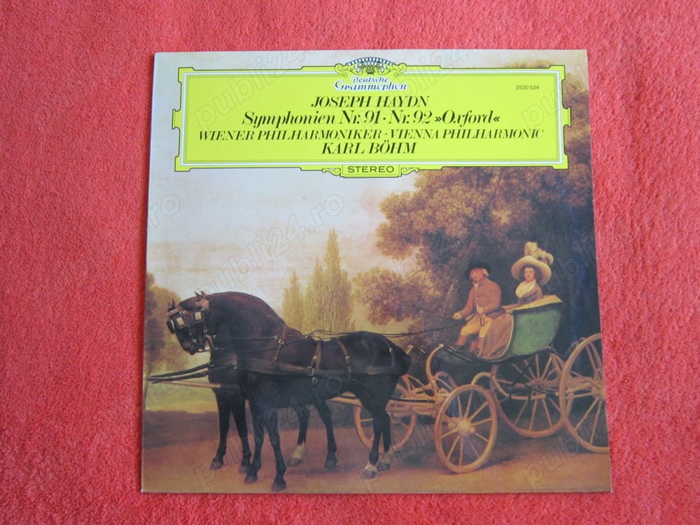 rar vinil Haydn - Symphonien Nr.91 +Nr.92 Oxford - dir. Karl Bohm