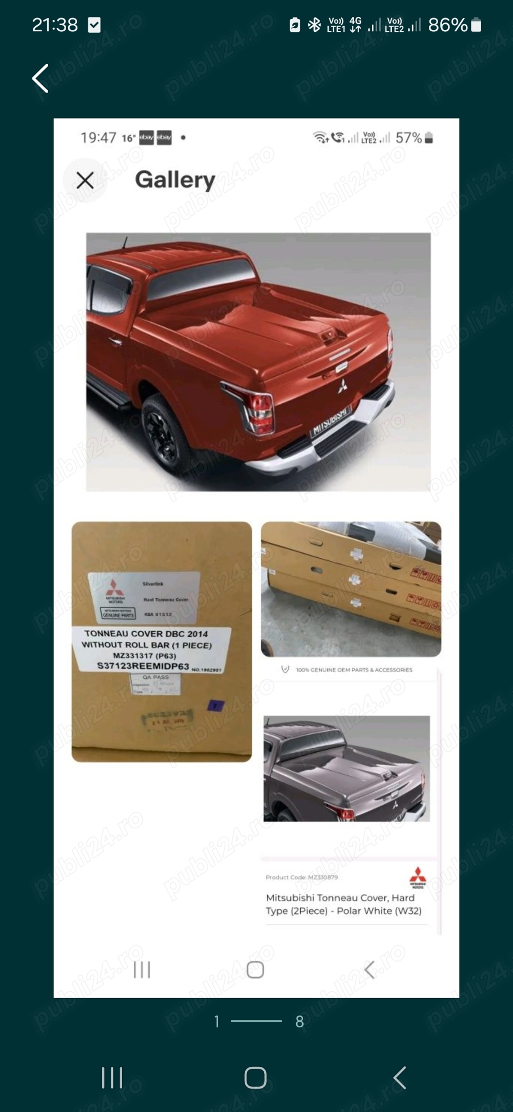 capac acoperis bena hard top mitsubishi l200 