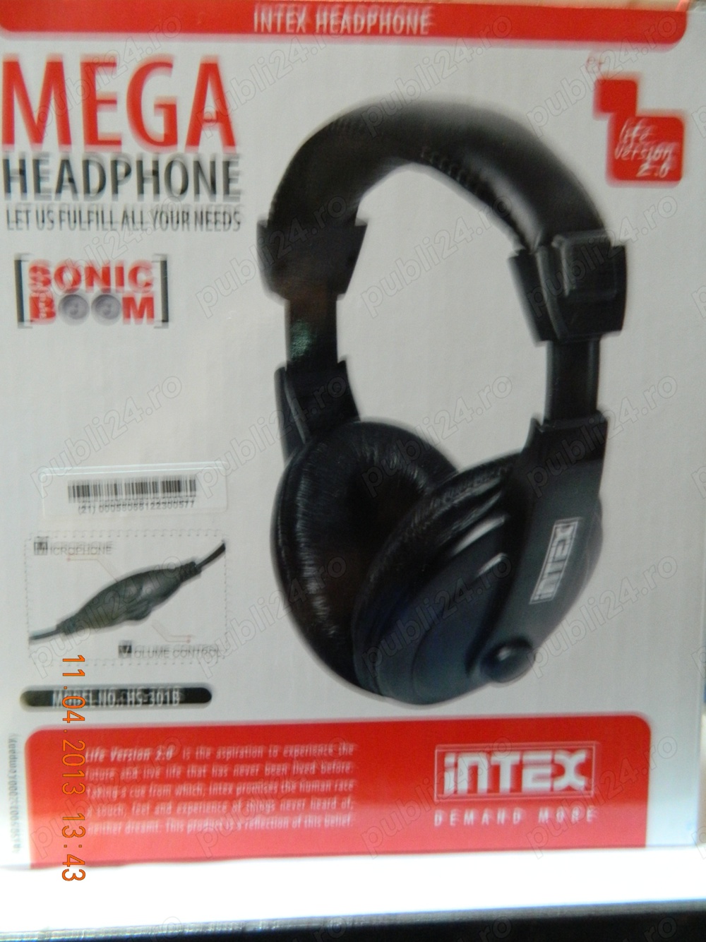 Casti cu microfon mega hs-301b intex