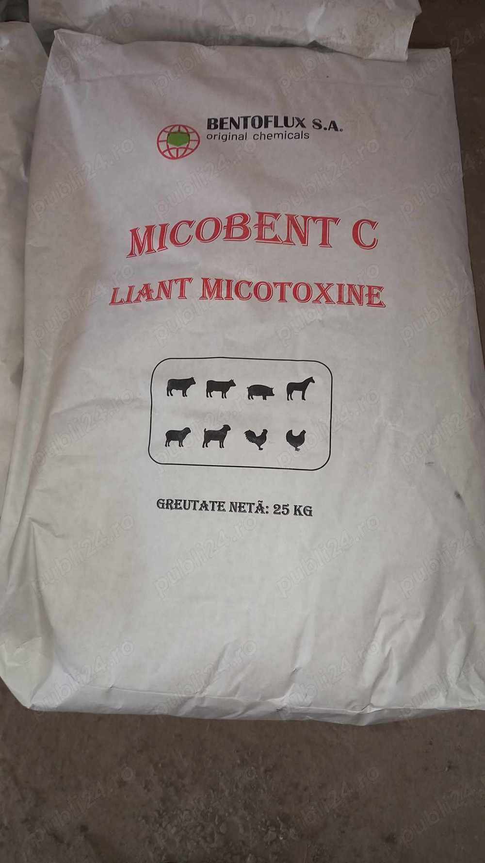 Micobent C aditiv în hrana animalelor