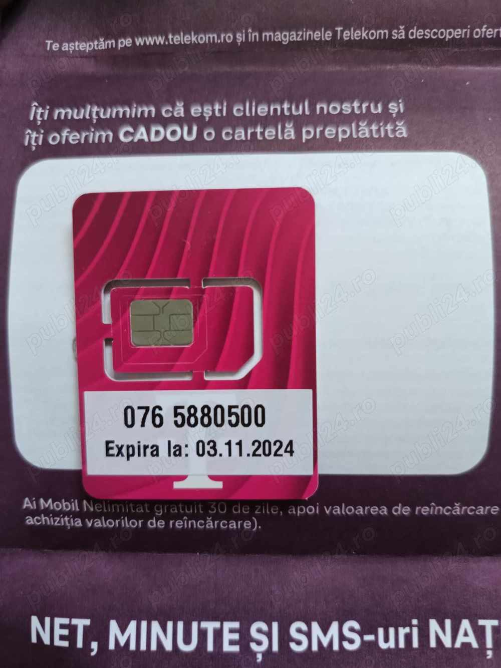 Vand Cartela prepay Telekom  