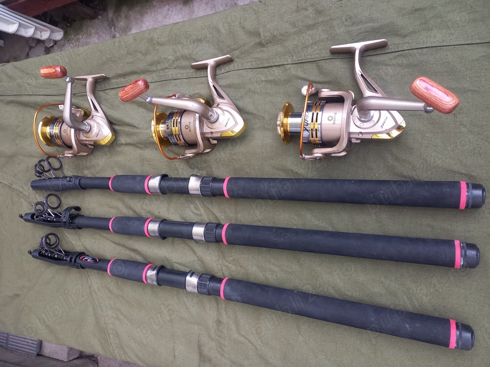 Lansete FL 3.6m cu mulinete 7000