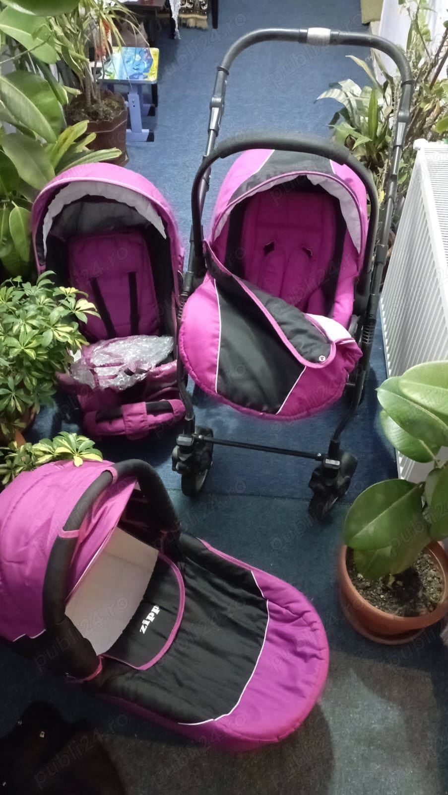 Carucior Zipp 3 in 1   landou, scoica, sport   stare buna