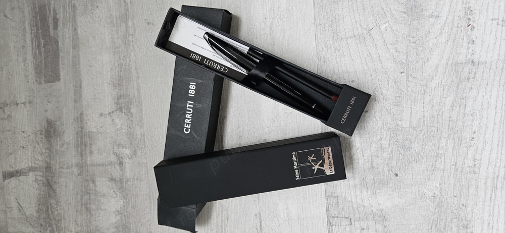 Pix negru-argintiu Cerruti-1881, certificate originale