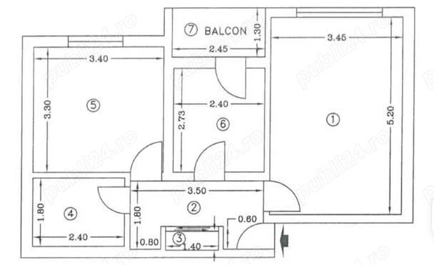 Apartament 2 camere decomandat debarcader dumitru petrescu vedere la lac, et 4