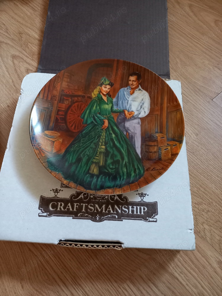 PE ARIPILE VÂNTULUI,FARFURIE PICTATĂ PORTELAN UNICAT CANADA,SUPORT FIX SAU PERETE