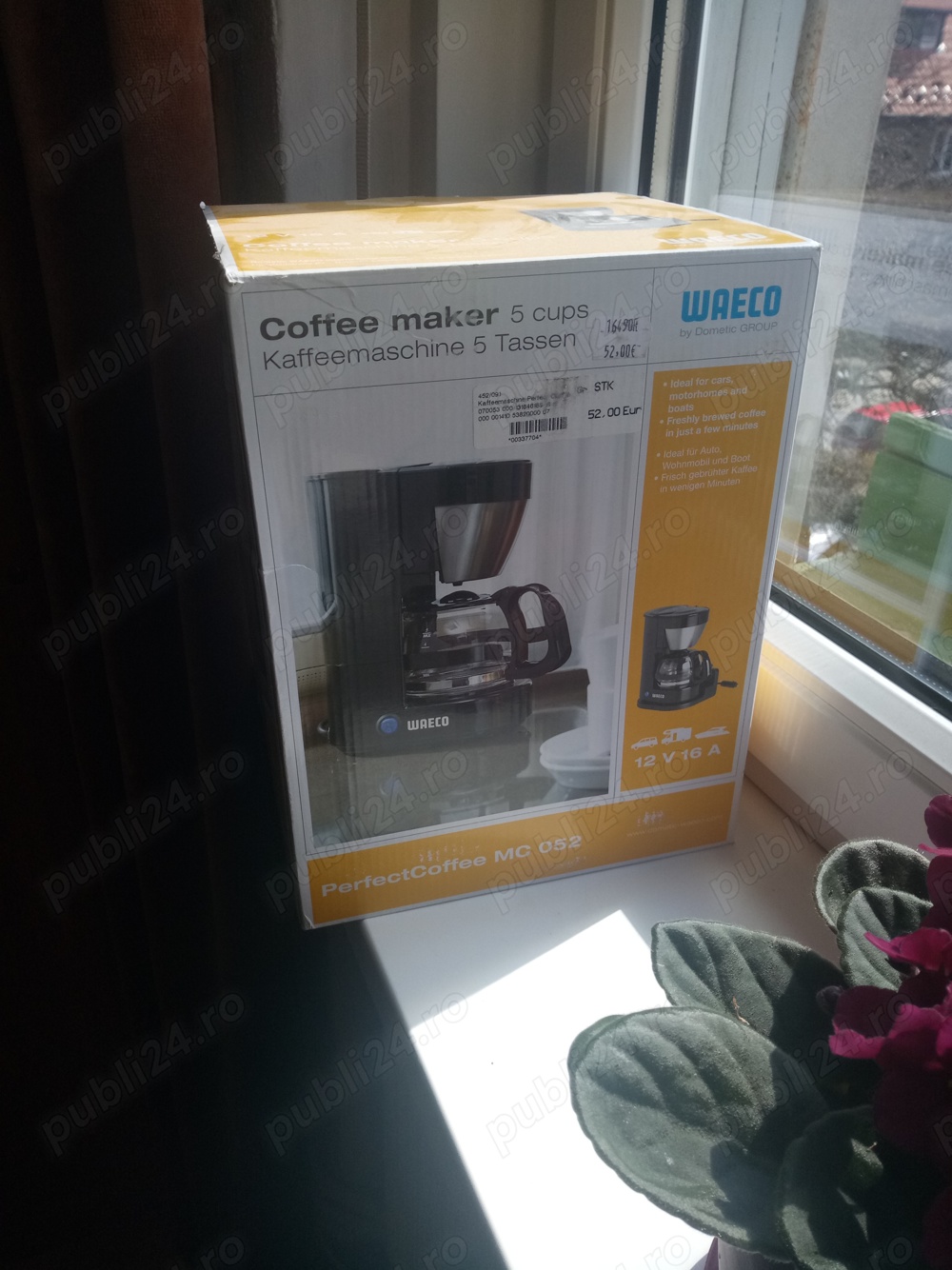 Cafetieră filtru 5 porții WAECO 12V