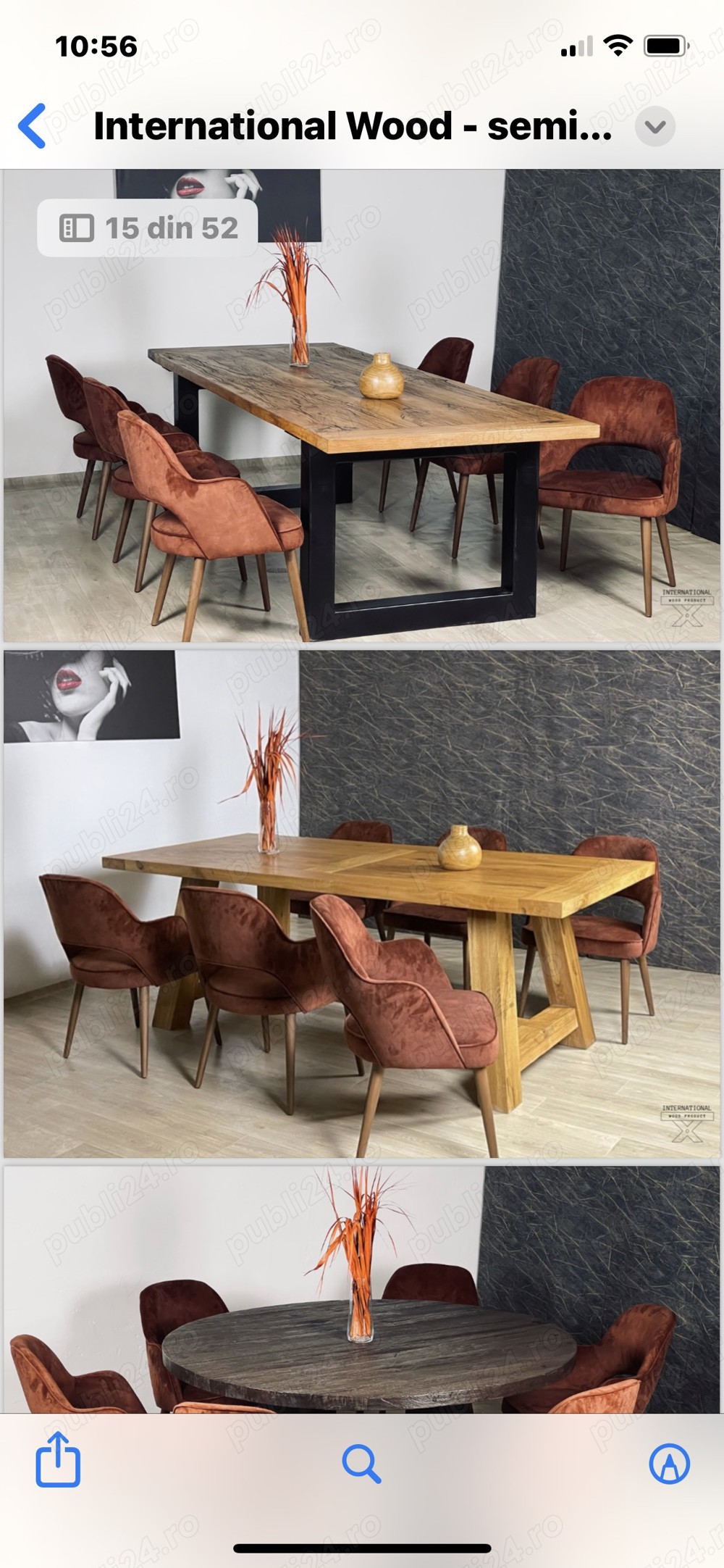 oferta vanzari mese rustice si restaurante 