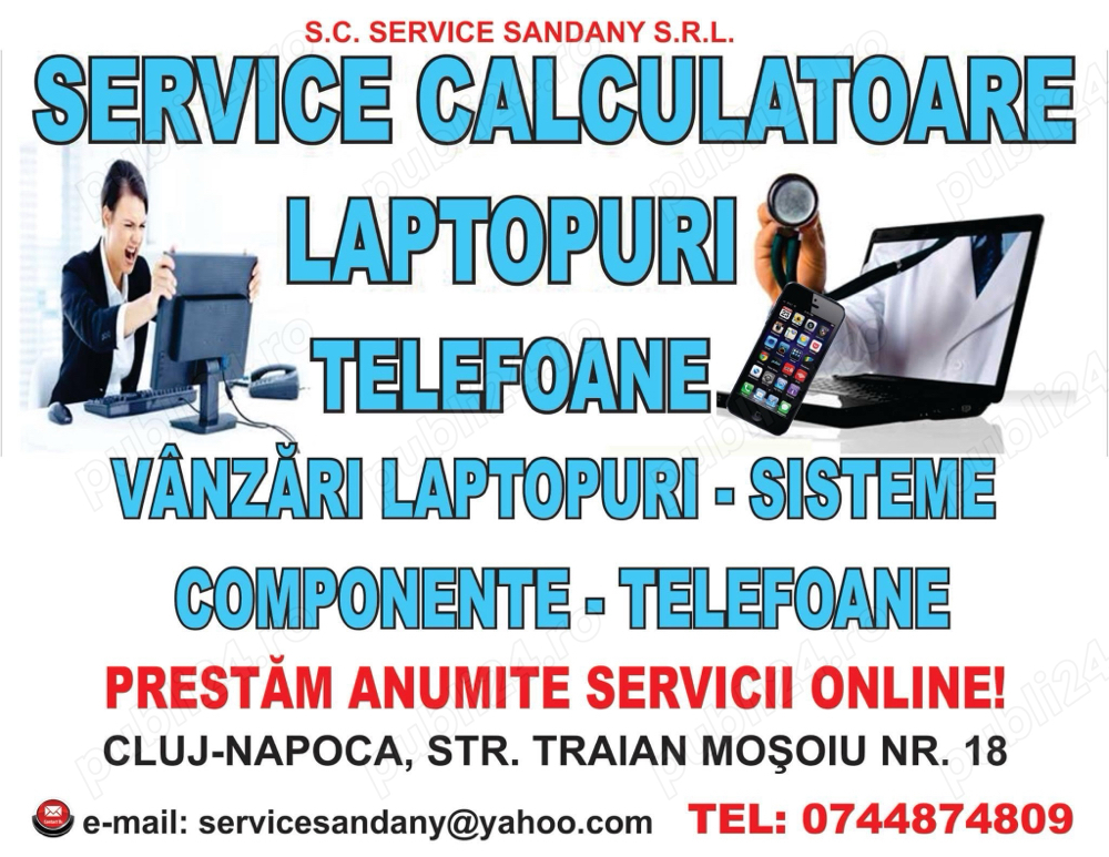 Service Laptopuri& Calculatoare,Telefoane