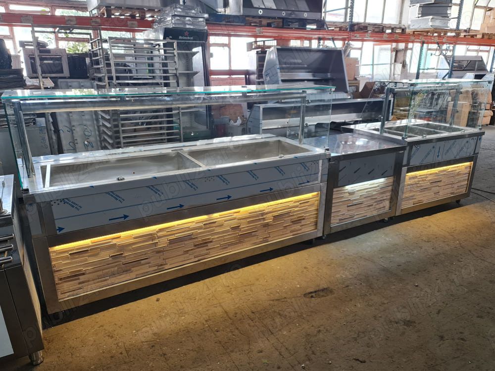 Horeca Bucuresti   LINII Autoservire  Vitrine CALDE si Vitrine RECI 