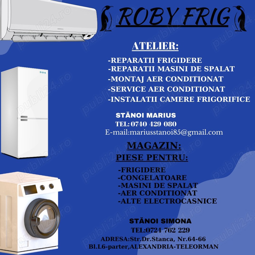 Reparații frigidere și mașini de spălat !