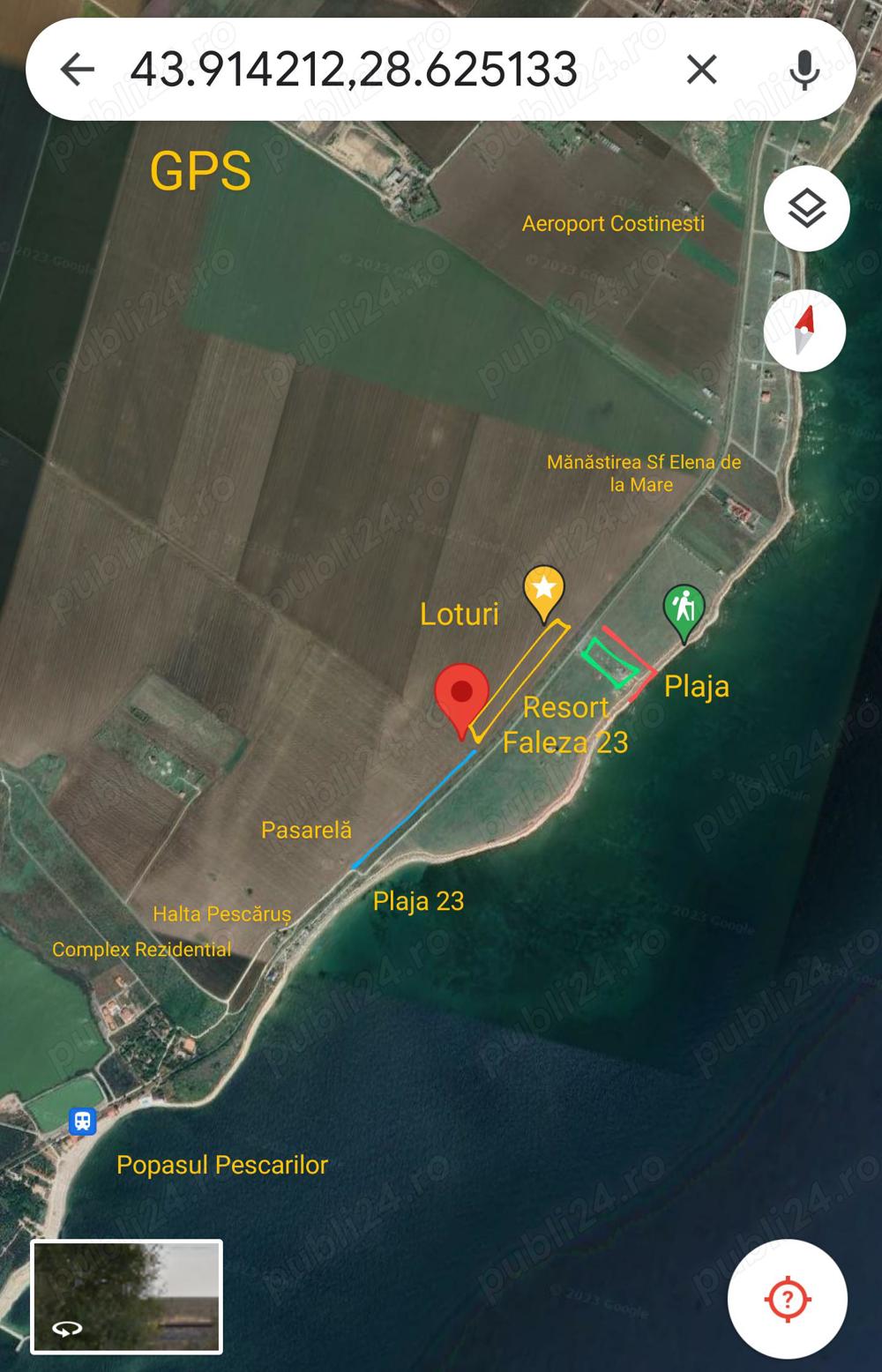 Costinești 23 August Loturi 450 mp la mare, plata in rate !