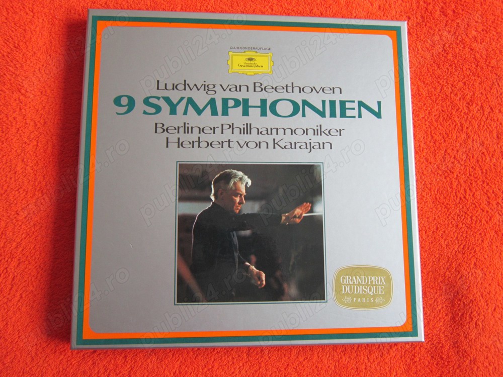 rar Beethoven 9 Simfonii dir.Karajan 7 LP made Germany 1963 impecabile