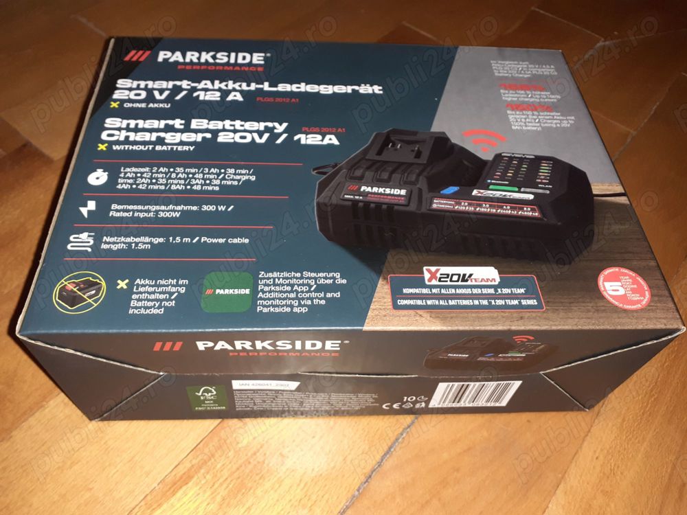 Incarcator universal ptr baterii PARKSIDE de 2Ah, 4Ah, 6Ah, 8,Ah