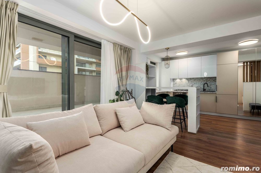 Apartament lux cu 2 camere și terasă generoasă 50 mp Pipera