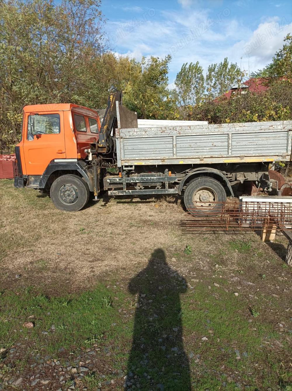 nissan basculabil+macara