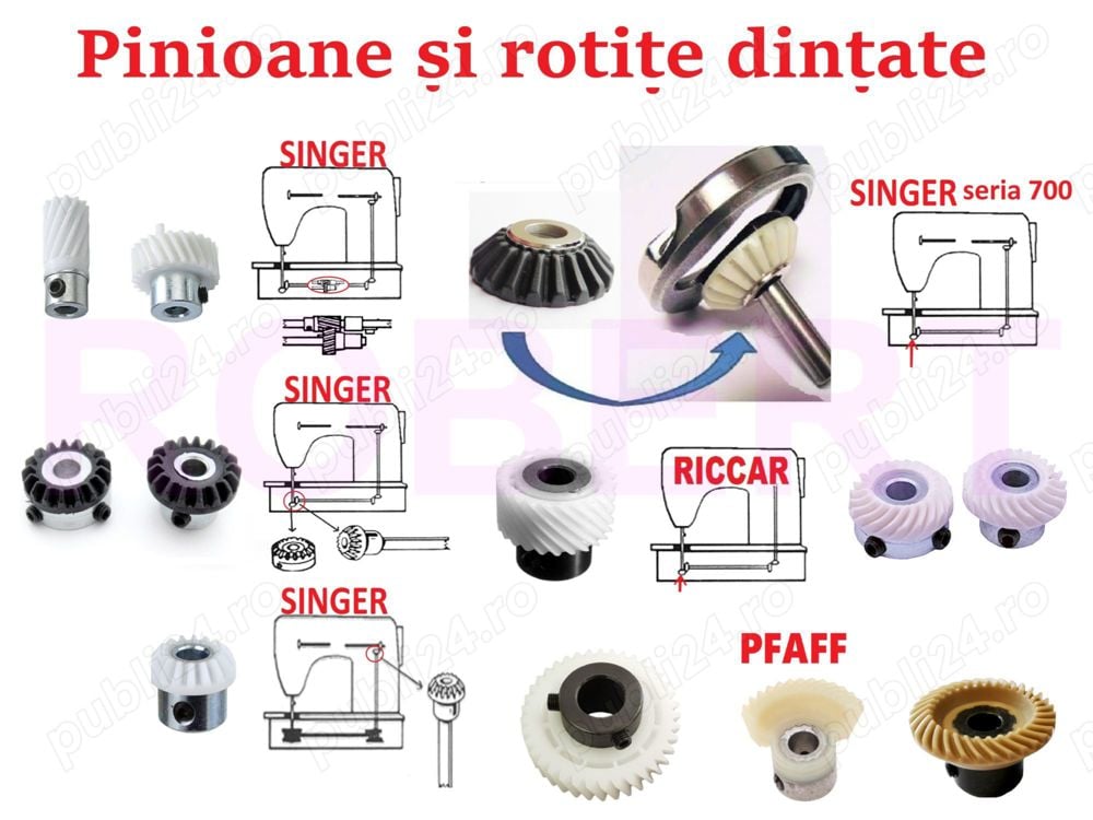 Pinion Pinioane piese masina cusut Singer