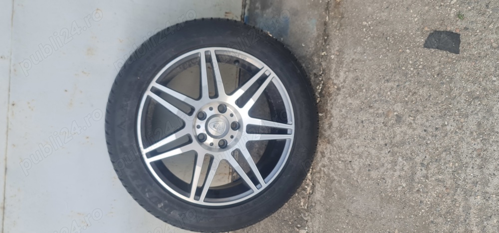 Set jante 5 x 112 pe 17 cu cauciucuri dunlop 8,7 mm