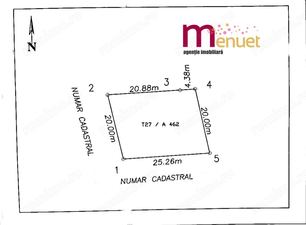 Teren 500 mp, zona Varianta