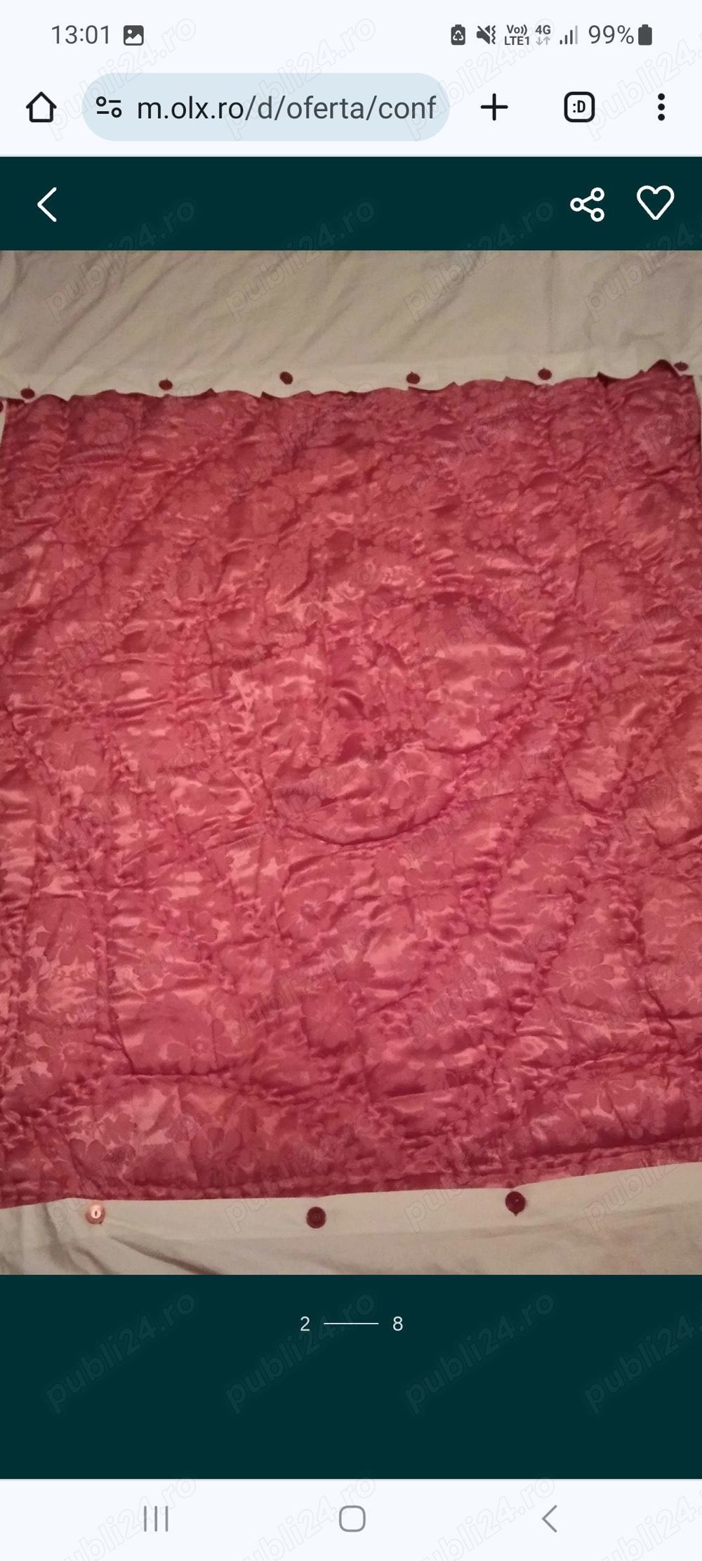 Confectionez Plapuma lana noua pat dublu pe comanda