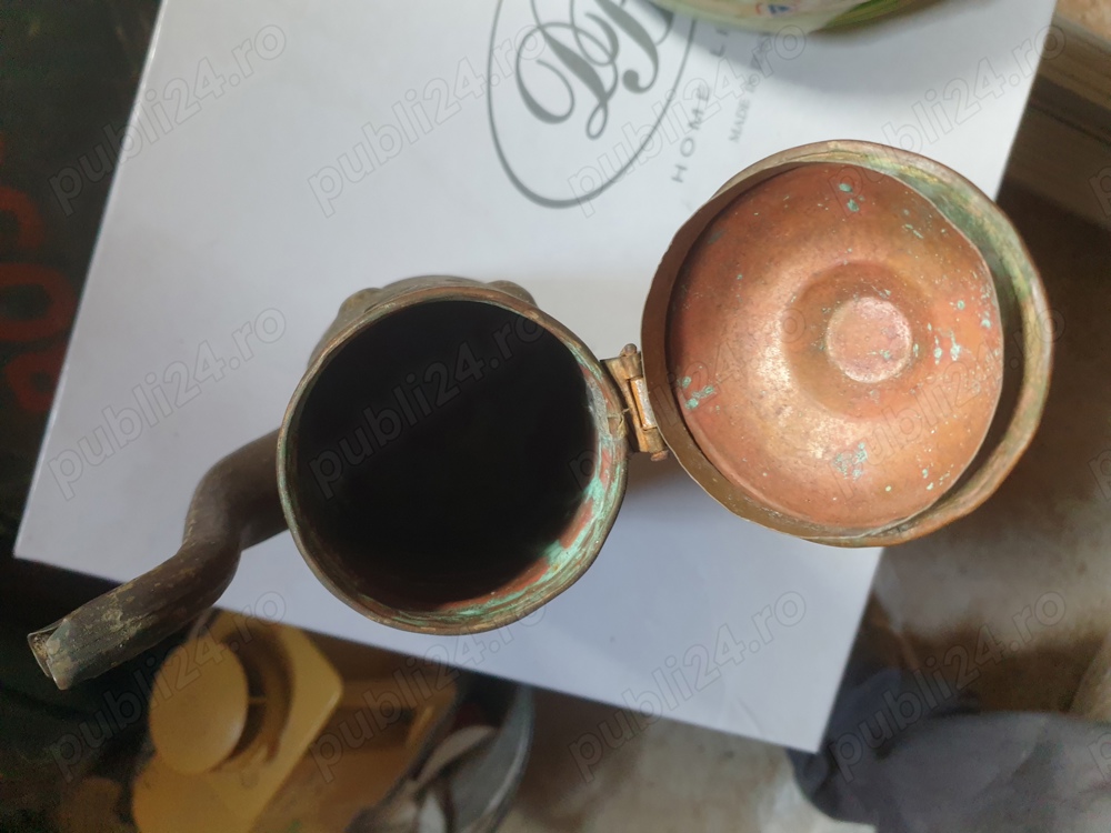 Ceainic cupru, vintage