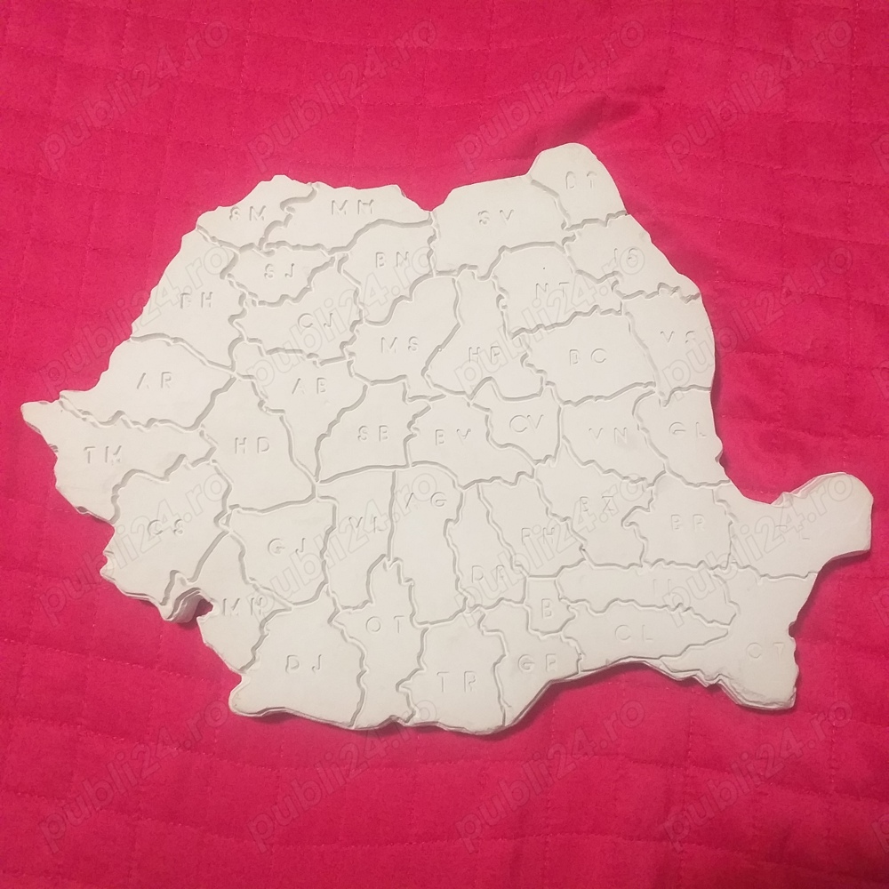 harta Romaniei cu judetele material didactic scolar educational geografie sau decorativ turistic