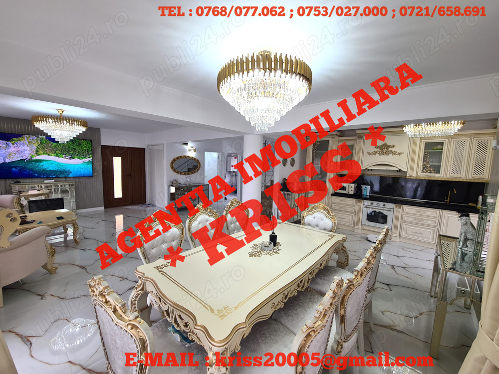 VILĂ BASCOV De Lux Mobilată Utilată TOTAL NOU 220 Mp. Utili Teren 380 Mp. La 7 Km de Centrul Pitești