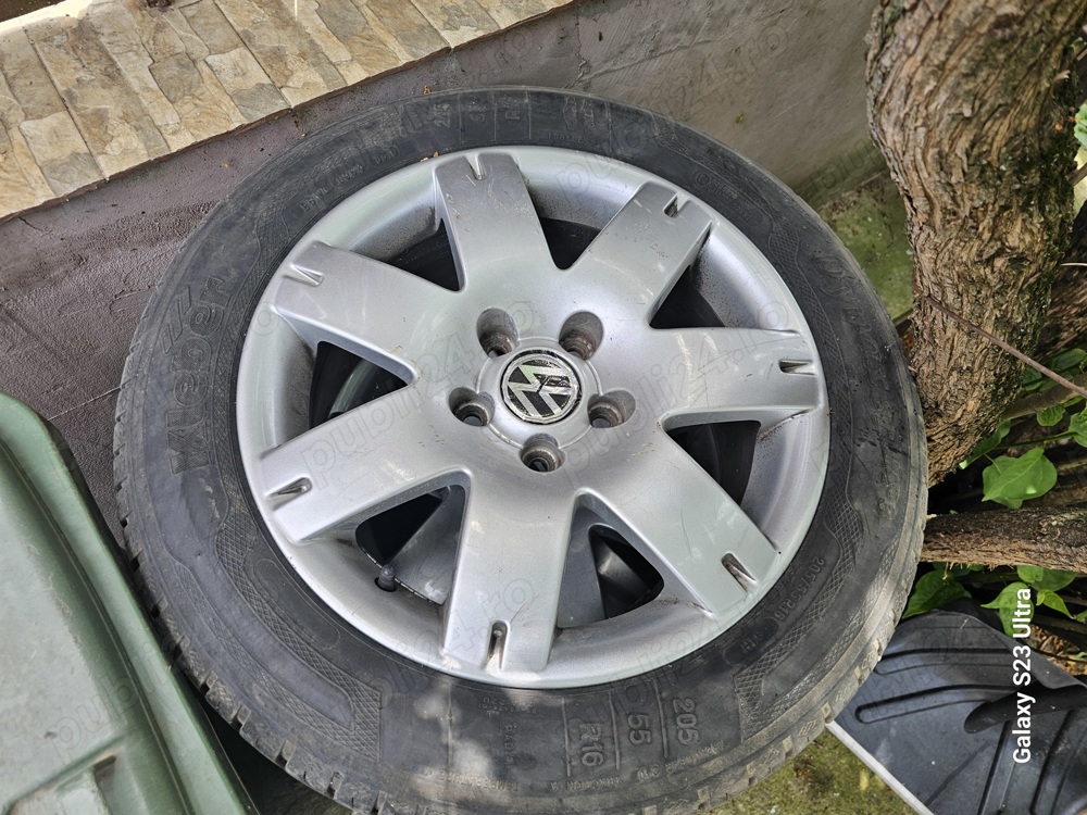 Vand jante aliaj vw 5x112 cu anvelope de vara 205/55/16 91H