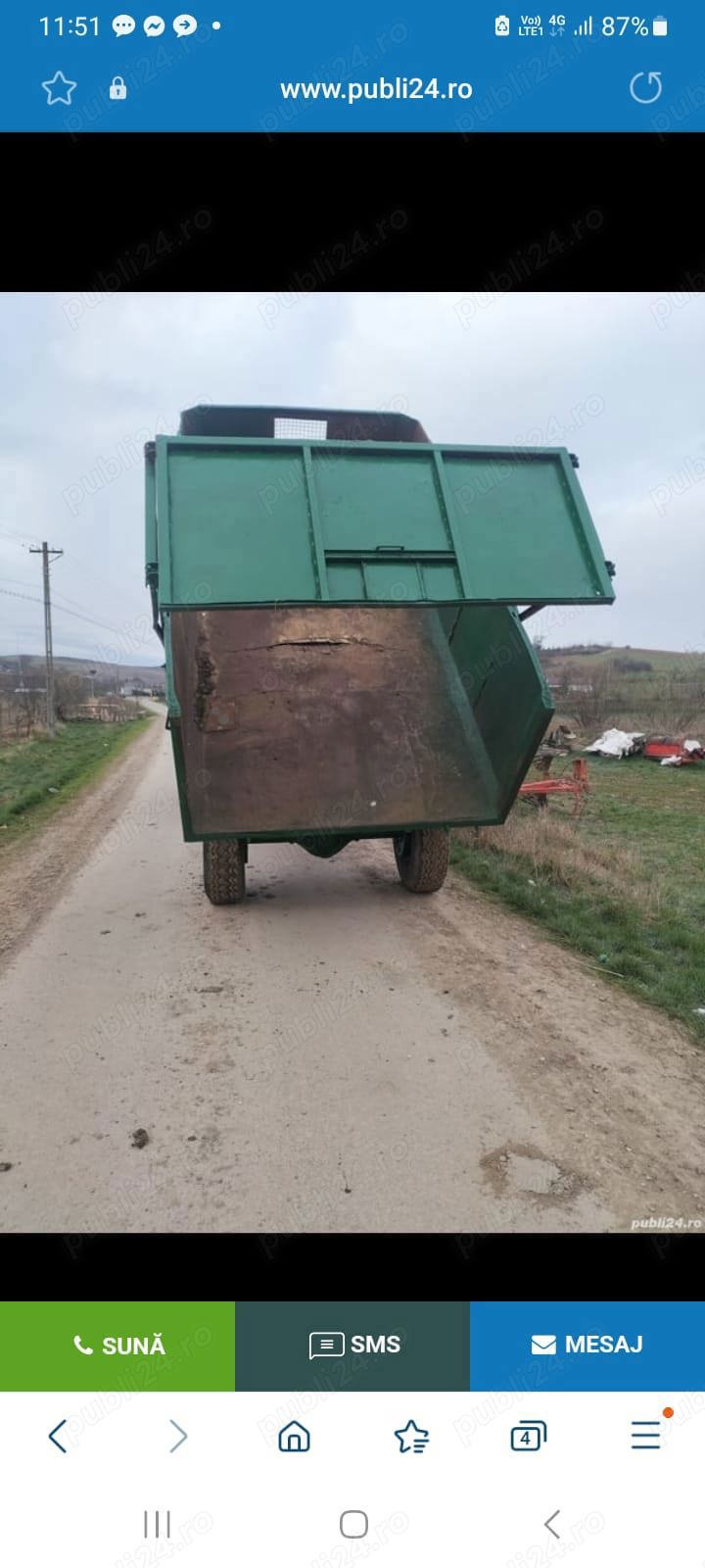 Remorca 8to basculabila 