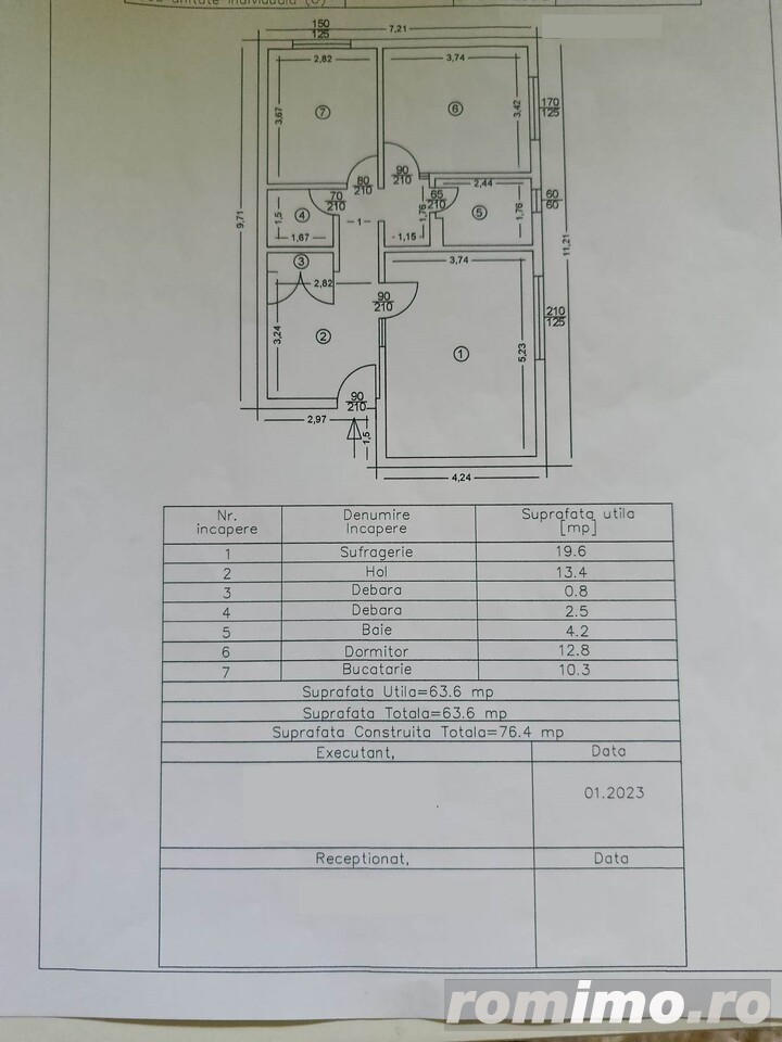 ULTRACENTRAL - 2cam, 1A, dec, p/7, 64mp utili, bl.'92 - 78000 euro