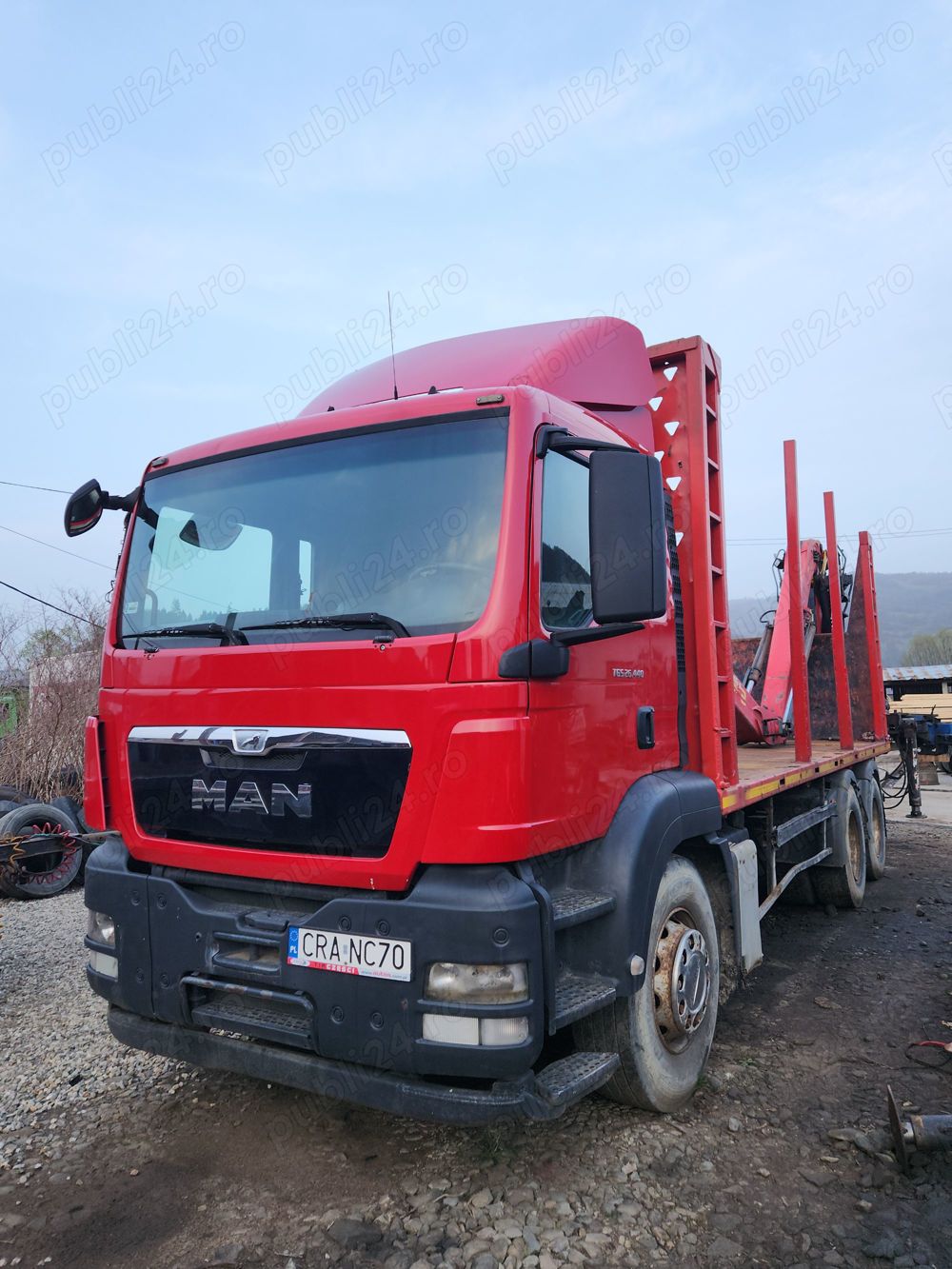 Man tgs 440 cp, transport forestier lemn, bușteni 