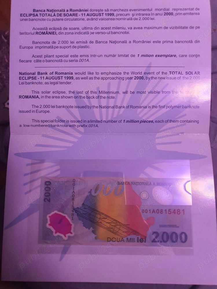 Bancnote eclipsa 42 bucăți 