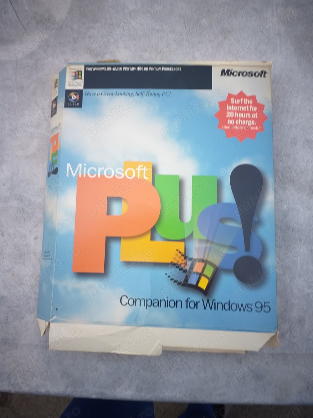 CD inregistrare Win 95+Win95 PLUS cu product key 