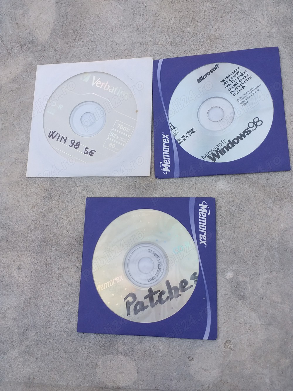 CD inregistrare WIN 98SE  cu Product key 