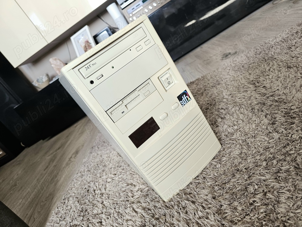 Calculator Vechi, Socket 7, AMD K5, CNC , Retro Gaming , Slot ISA , Buton TURBO, Vintage.