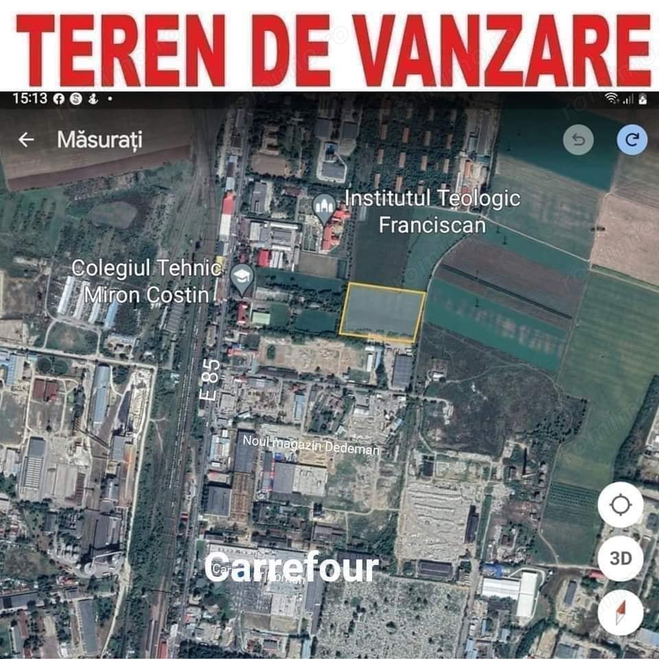 De vanzare teren 26000 mp , intravilan Roman 