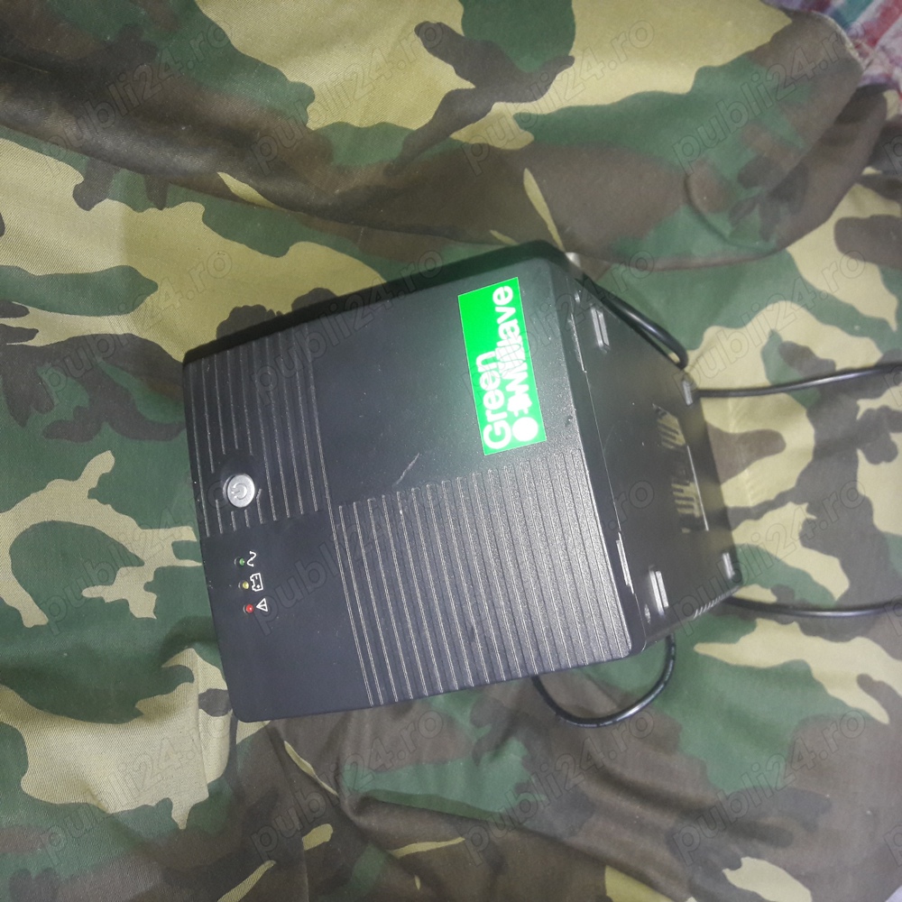 Sursa UPS neintreruptibila 220V-1200VA 600W cu doua baterii 12V 7,2Ah-la 24V