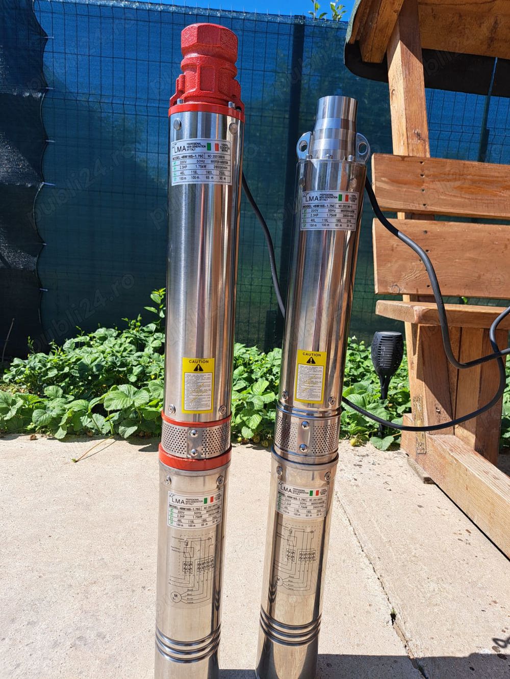 Pompa submersibila profesionala ptr curatare decolmatare puturi, urgent