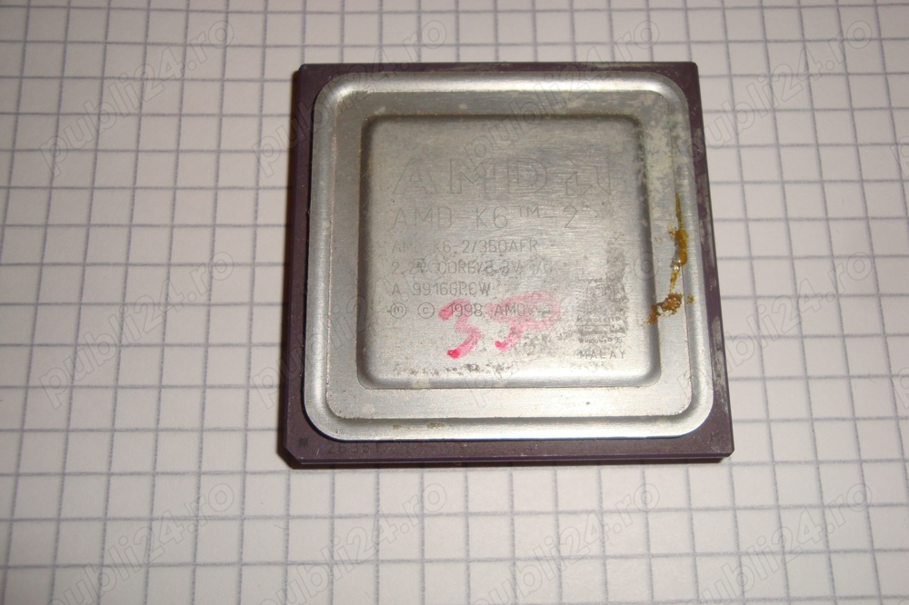 procesor vintage colectie AMD K6-2 350AFR 350mhz socket 7